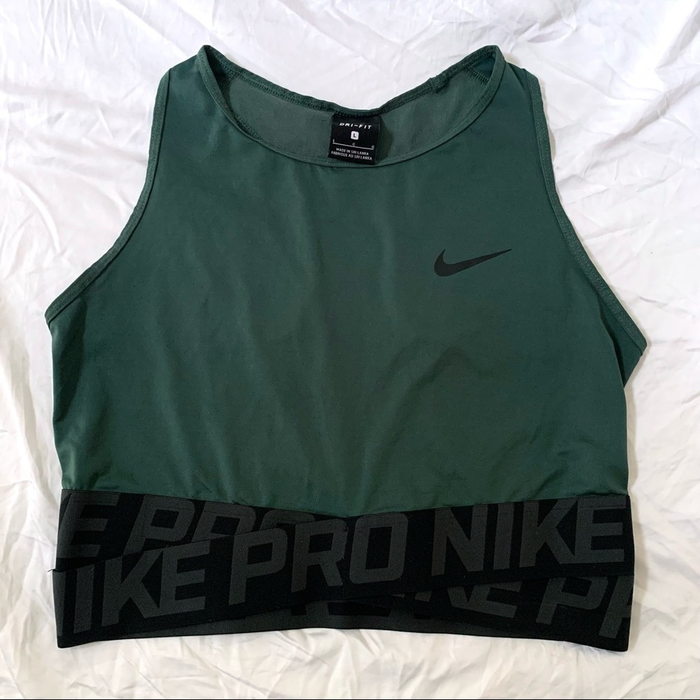 Nike Pro Green Tank Top Size L